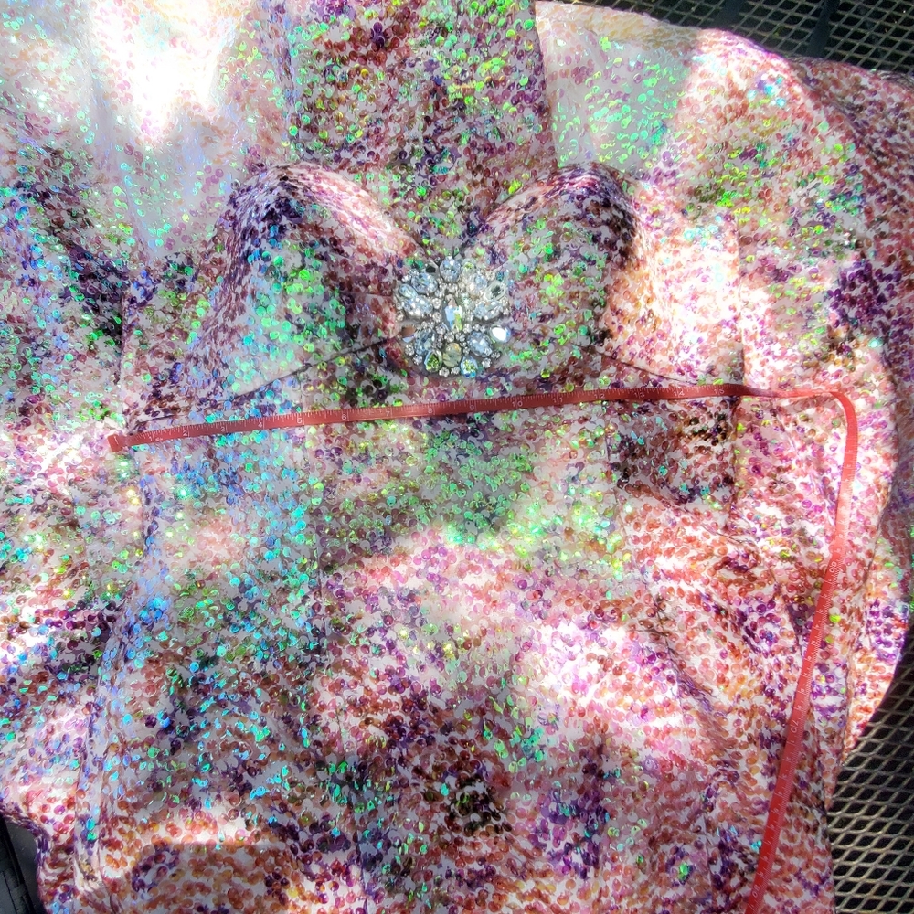 Jovani Sequin Mermaid Dress sz 12 - Picture 10 of 15